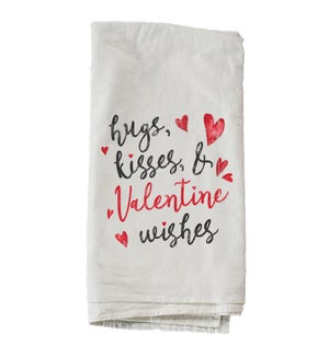 Hugs Kisses And Valentine Wishes Towel